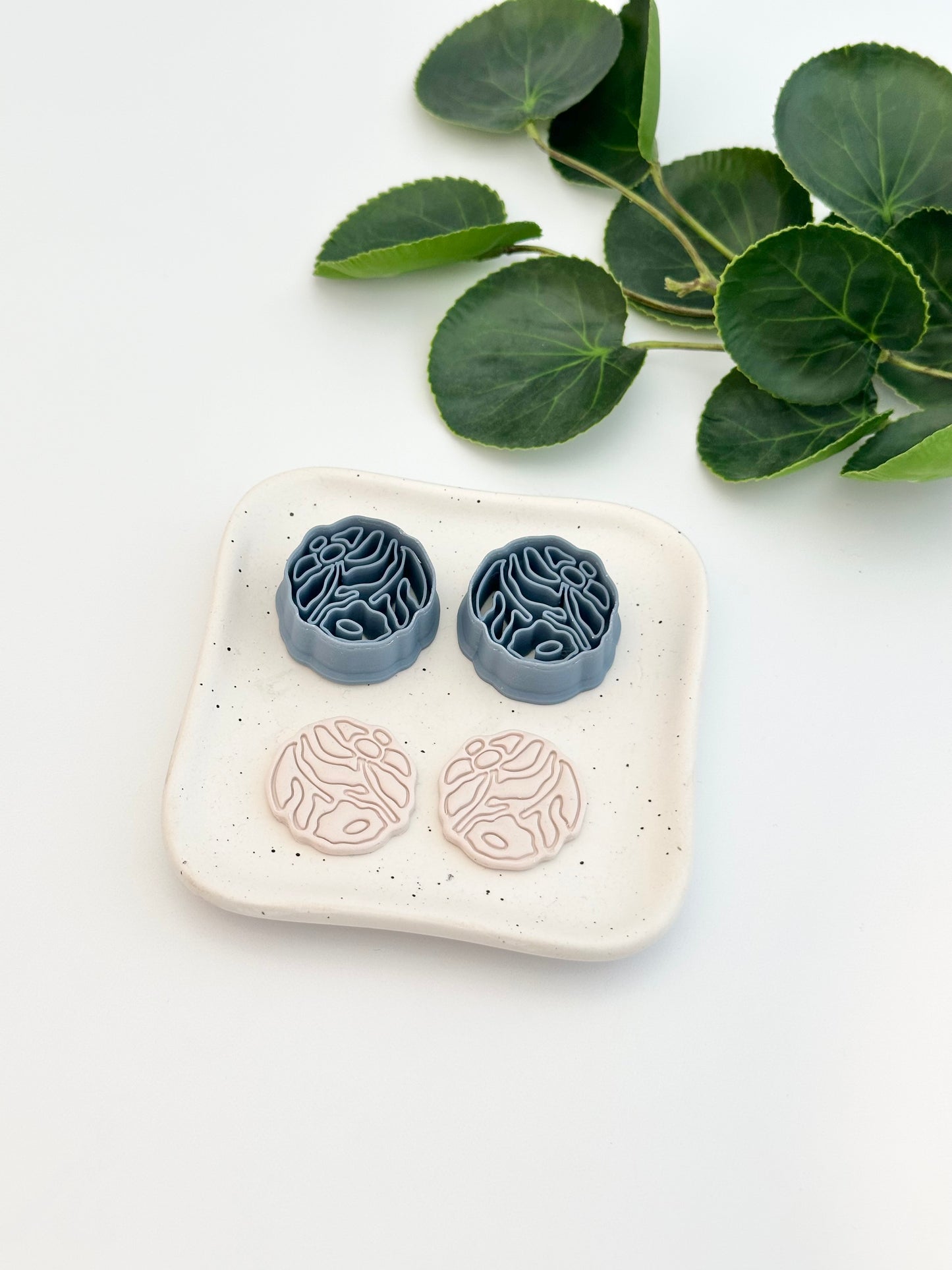 Matisse Circle - Double Flower | Polymer Clay Cutter