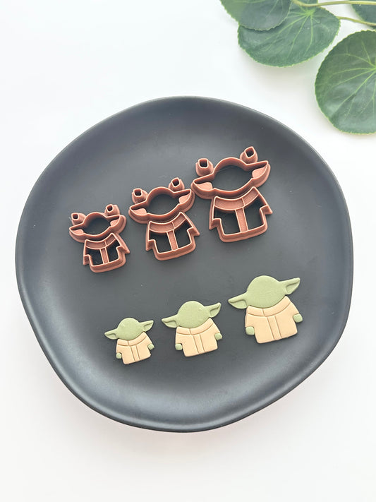 Young Green Alien | Polymer Clay Cutter