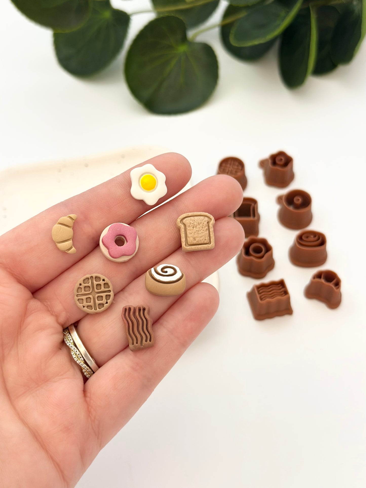 Breakfast Little Stud Pack - 7 Styles (8pc) | Polymer Clay Cutter