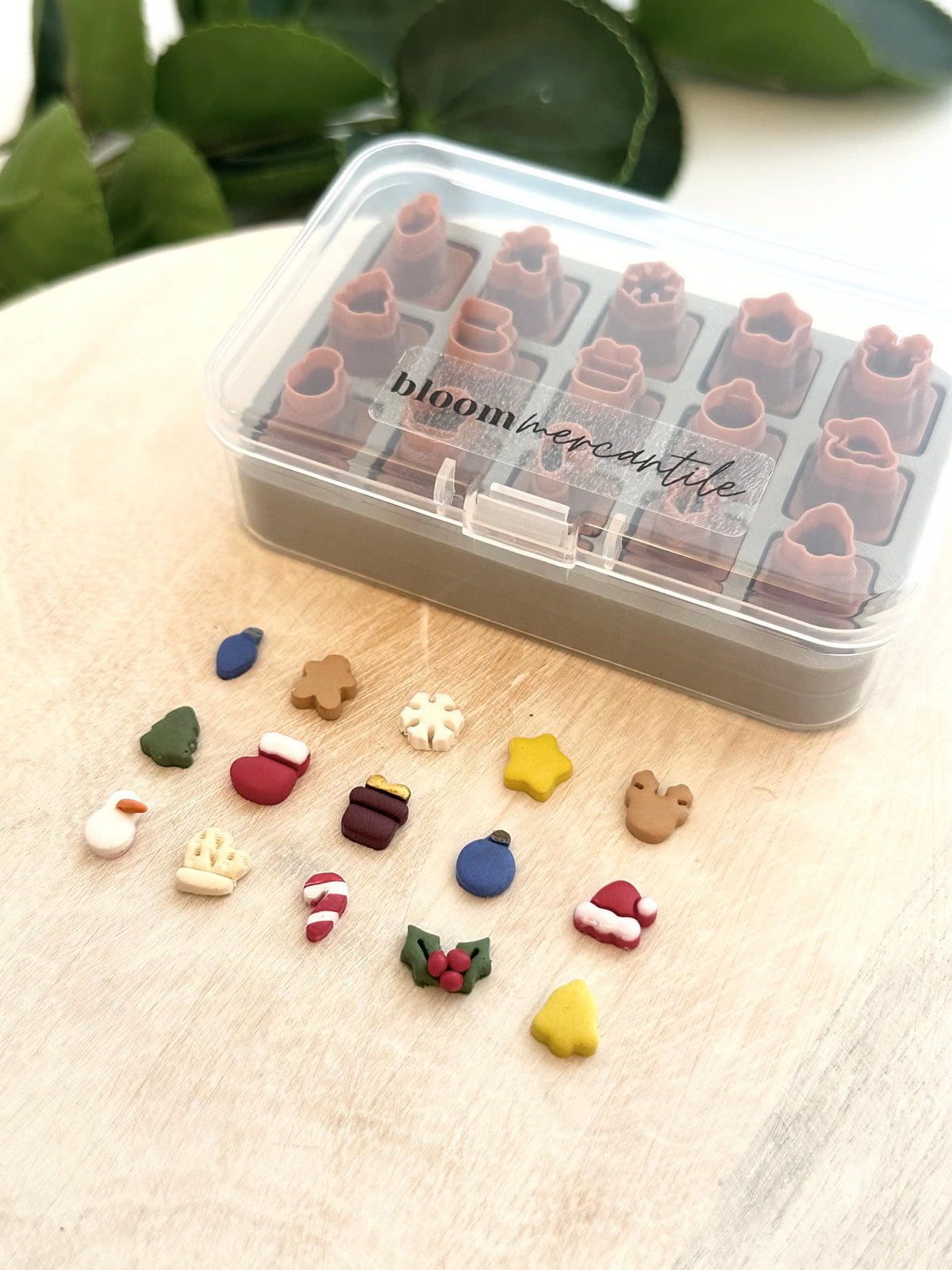 8mm Mini Stud Cutters - Christmas Edition (15 cutters + storage case) | Polymer Clay Cutter