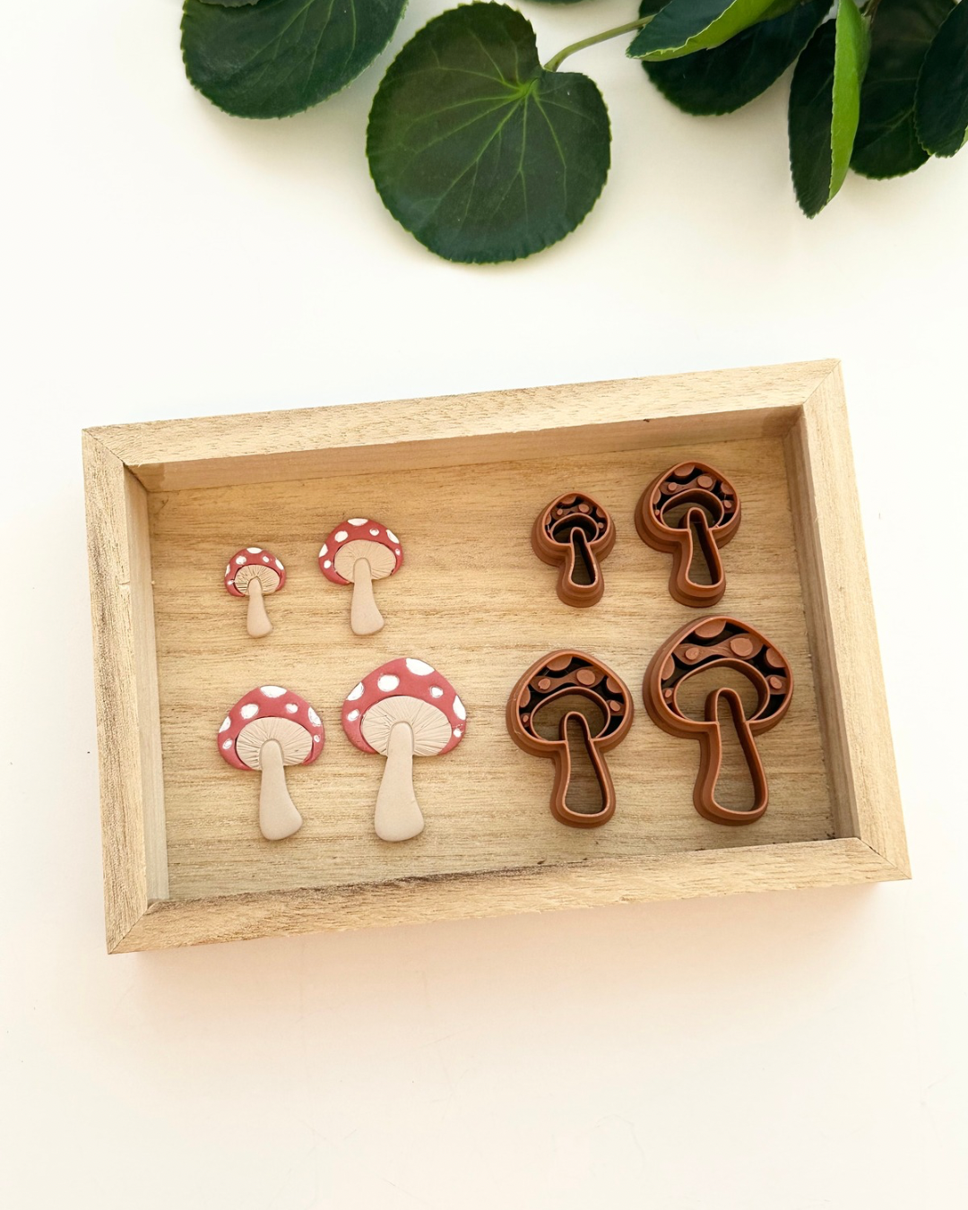 Embossed Boho Mushroom | Polymer Clay Cutter