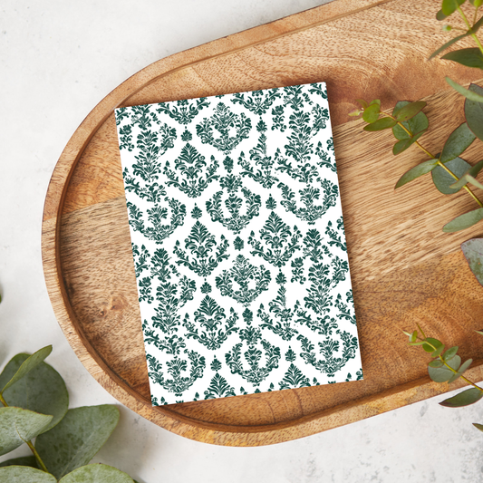 Dark Green Damask | AG021 | Image Transfer Paper