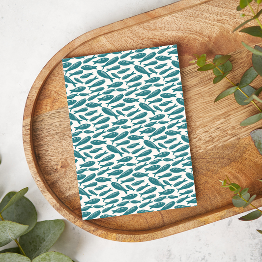 Teal Sardine Fish | AG038 | Image Transfer Paper