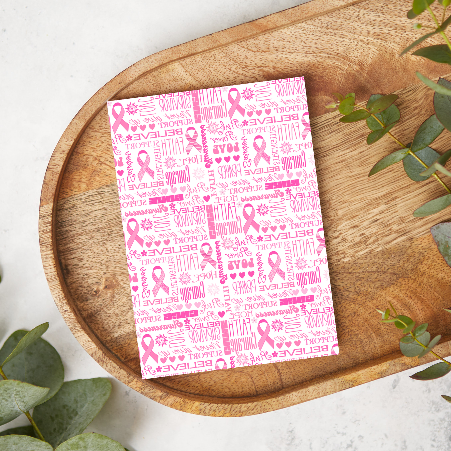 Pink Ribbon Believe | Breast Cancer Awareness | BRCA07 | Image Transfer Paper
