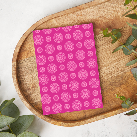 Pink Circle Medallions | Breast Cancer Awareness | BRCA12 | Image Transfer Paper