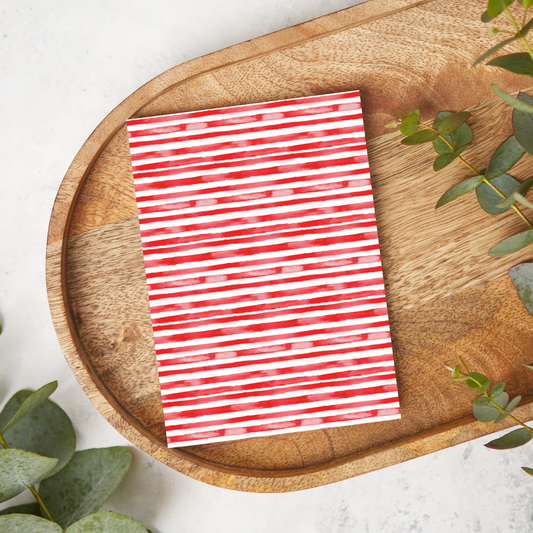 Red Watercolor Stripes | JN037 | Image Transfer Paper