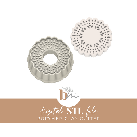 Doily | Digital STL File | Polymer Clay Tools & Cutters