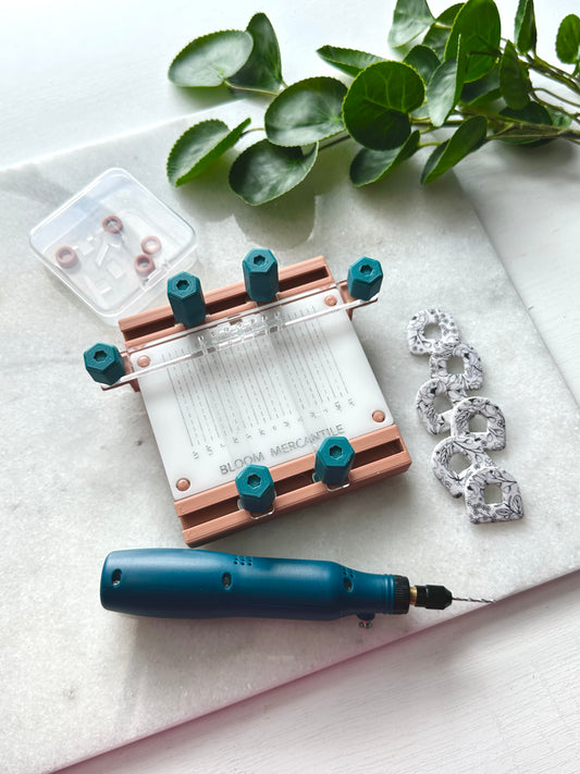 The Original EDGE Tool - READY TO SHIP | Earring Drill Guide | Earring and Jewelry Piece Drilling Tool | Patent Pending