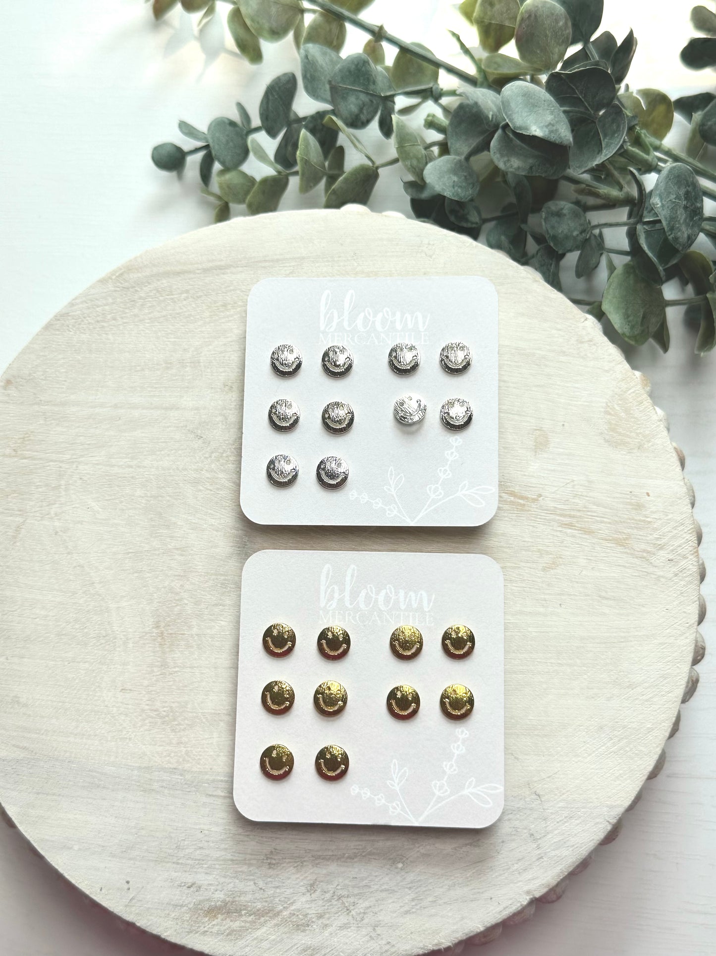 Smiley Face | Add-On Stud Packs (5 pair)