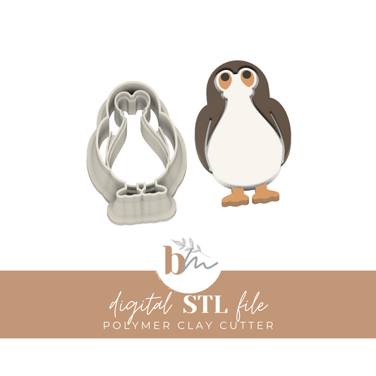 Little Puffin Friend | Digital STL File | Polymer Clay Tools & Cutters