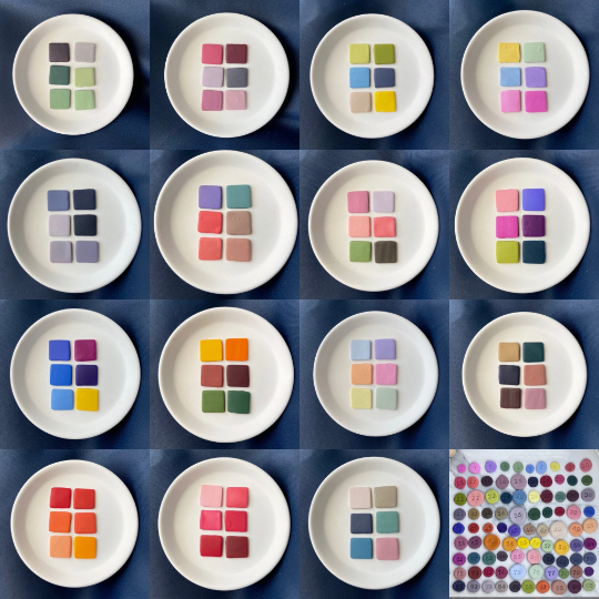 Set of 90 Recipes | 15 Color Palettes | Sculpey Premo | Polymer Clay Color Recipes