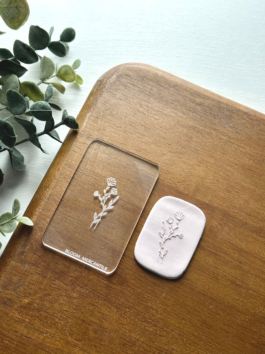 Dahlia Bouquet | Acrylic Texture Tile