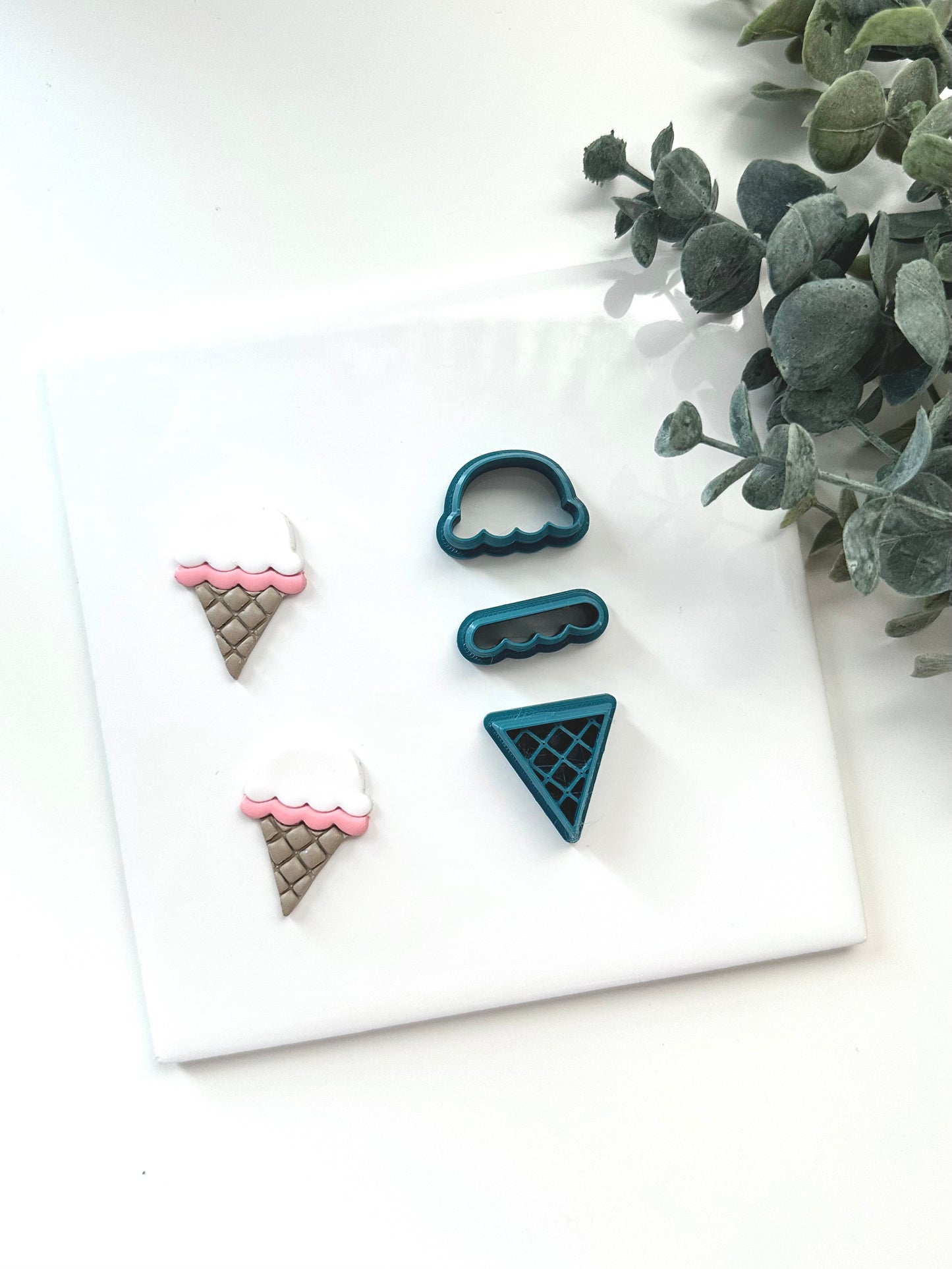 Ice Cream Cone Set | Polymer Clay Cutter