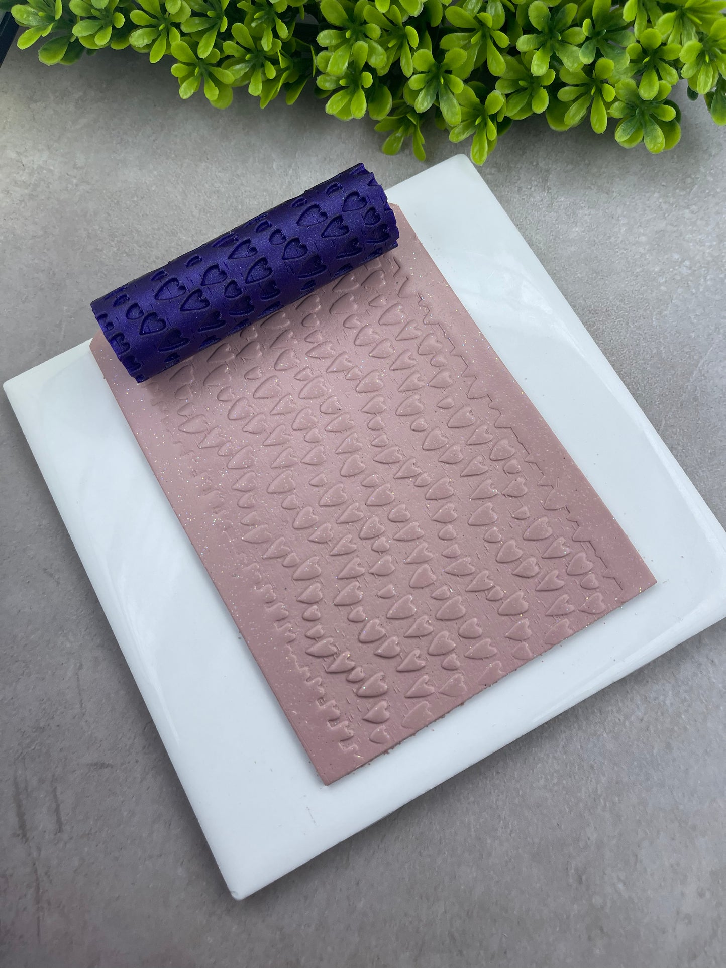 Boho Hearts | Polymer Clay Texture Roller