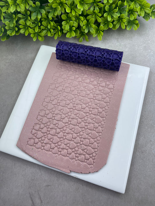Bubble Hearts | Polymer Clay Texture Roller