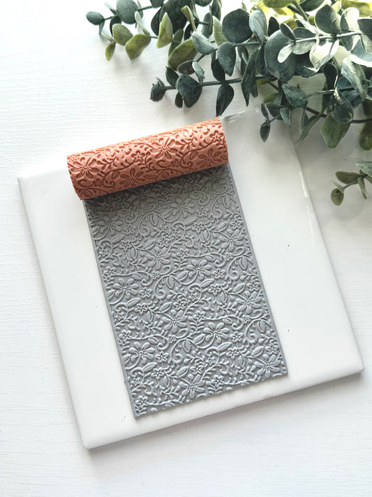 Floral Vines | Polymer Clay Texture Roller