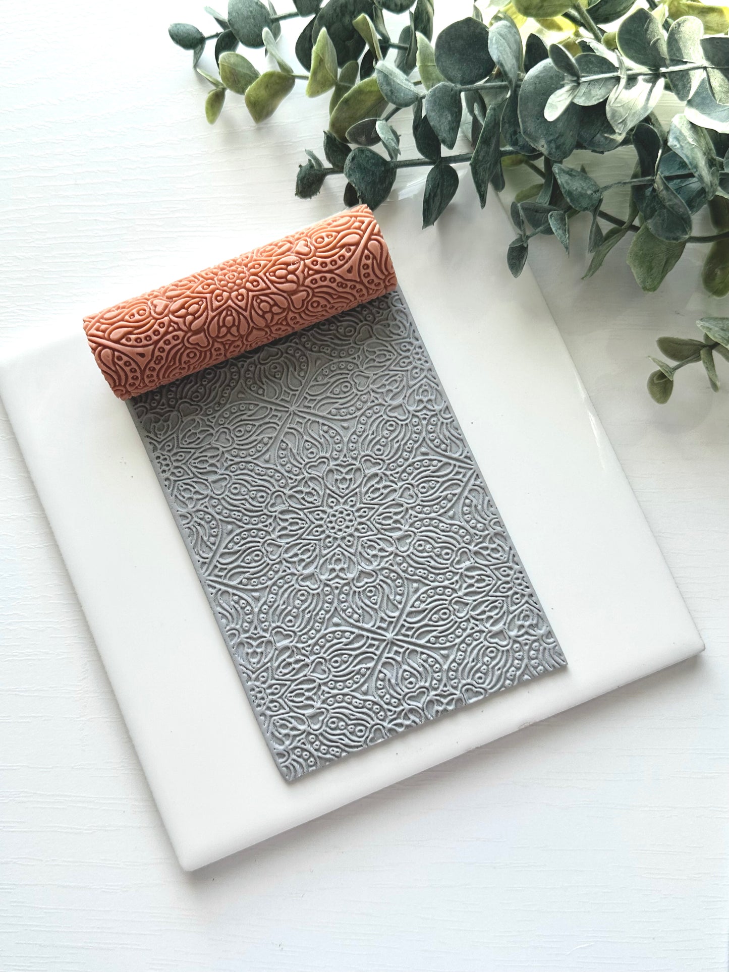 Floral Mandala | Polymer Clay Texture Roller