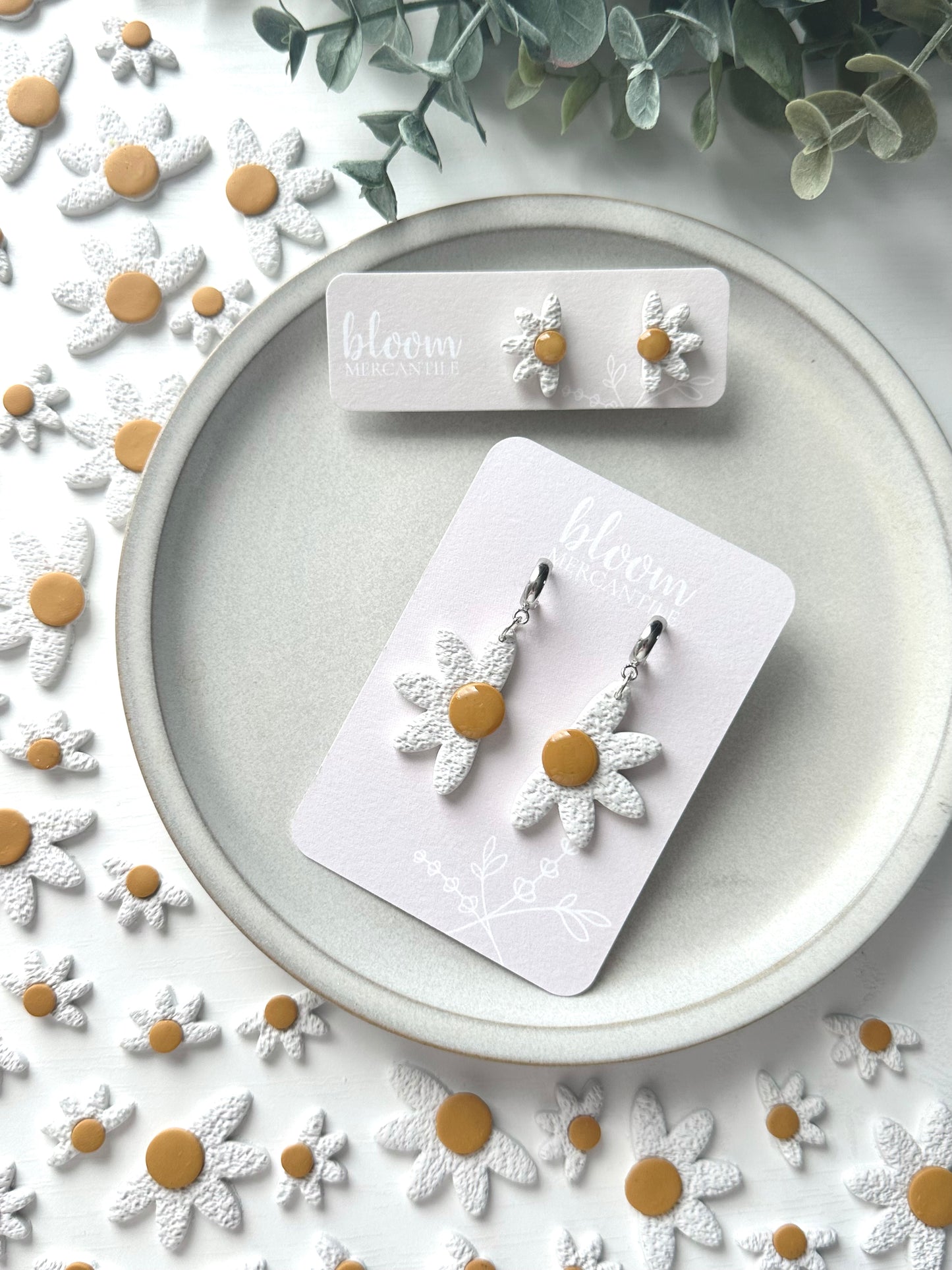 Boho Half Daisy | Polymer Clay Cutter