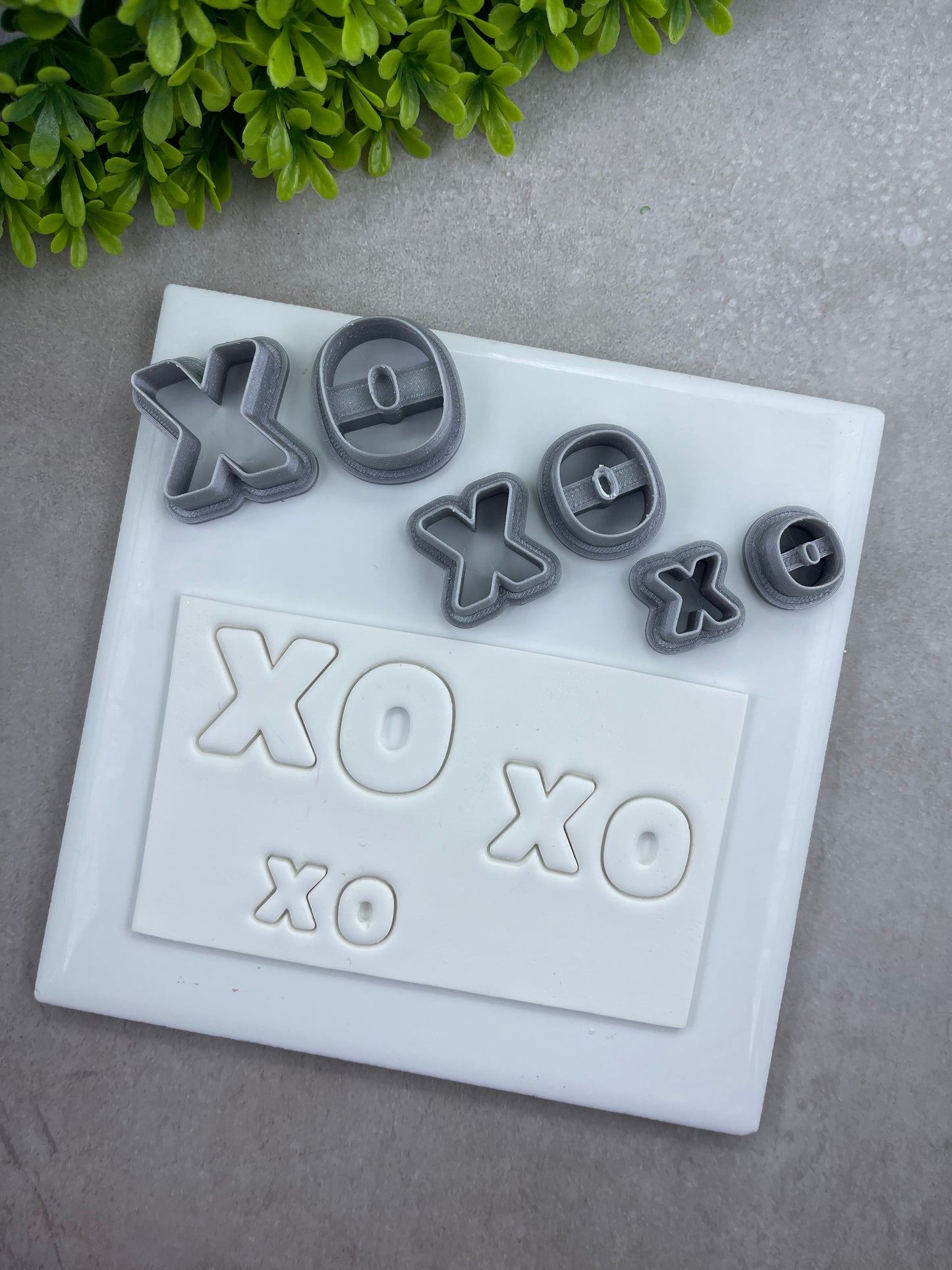 XO Bubble Letters | Valentine’s Day Collection | Polymer Clay Cutter
