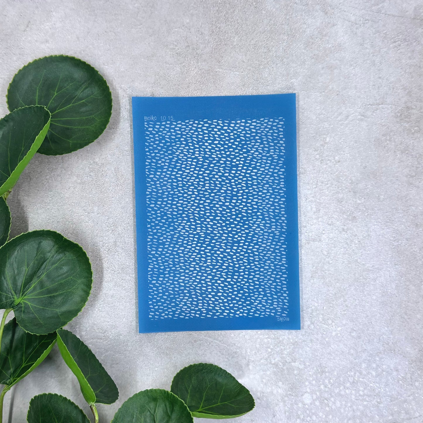 Smudged Dots Silk Screen