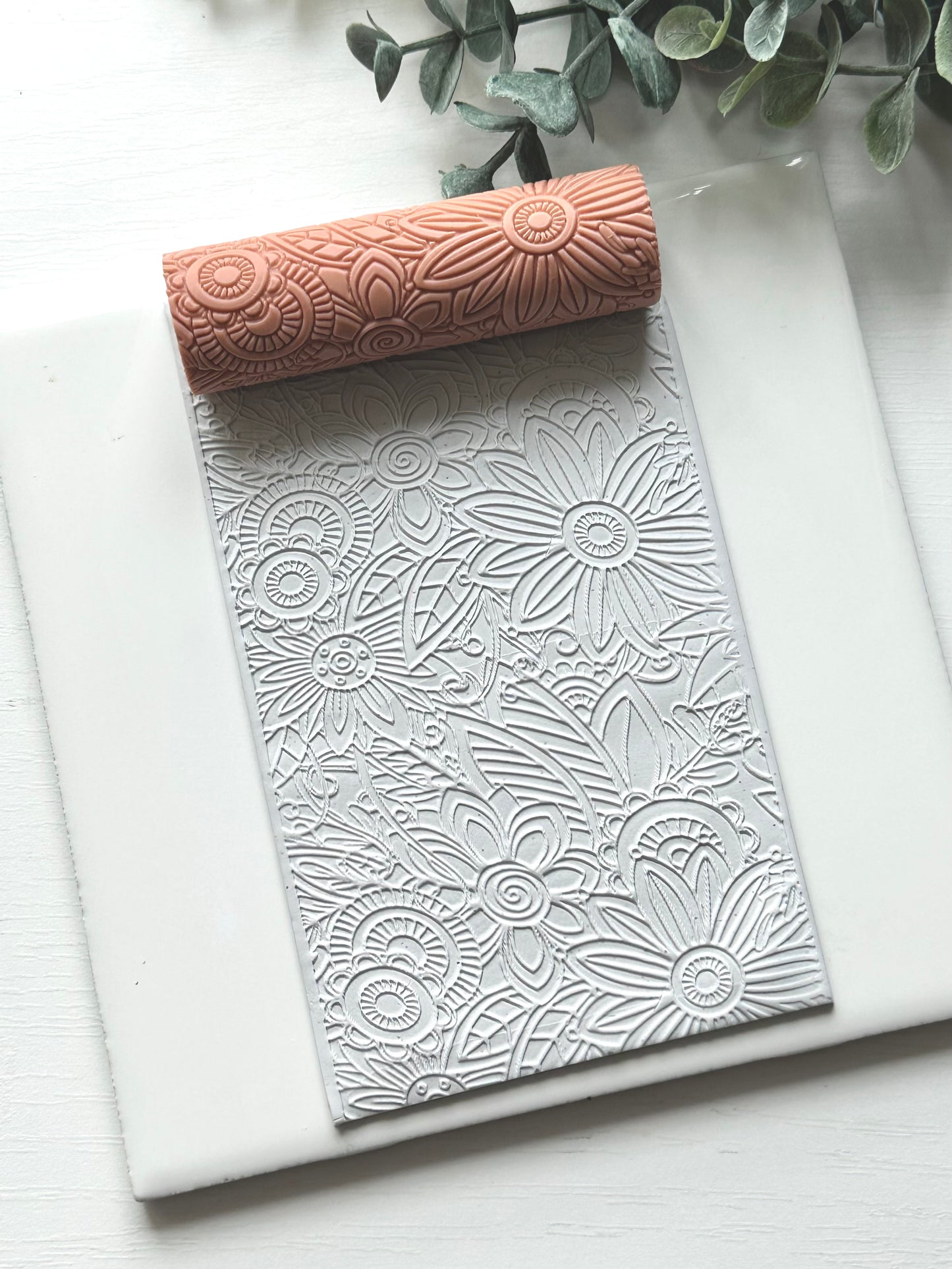 Floral Fineline | Polymer Clay Texture Roller