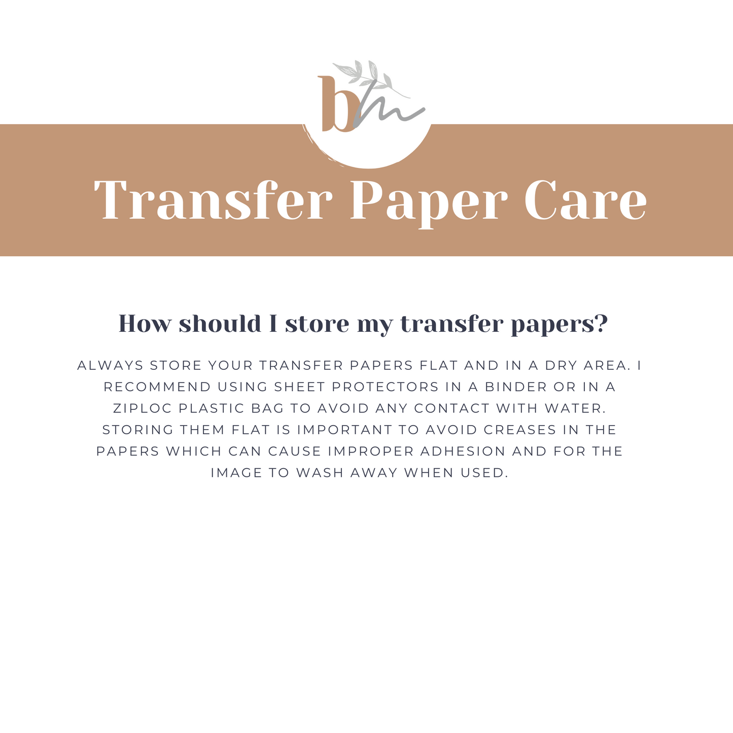 Blue and Tan Leaf Sprays | WN08 | Image Transfer Paper