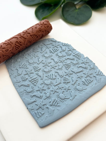 Sea Life | Polymer Clay Texture Roller