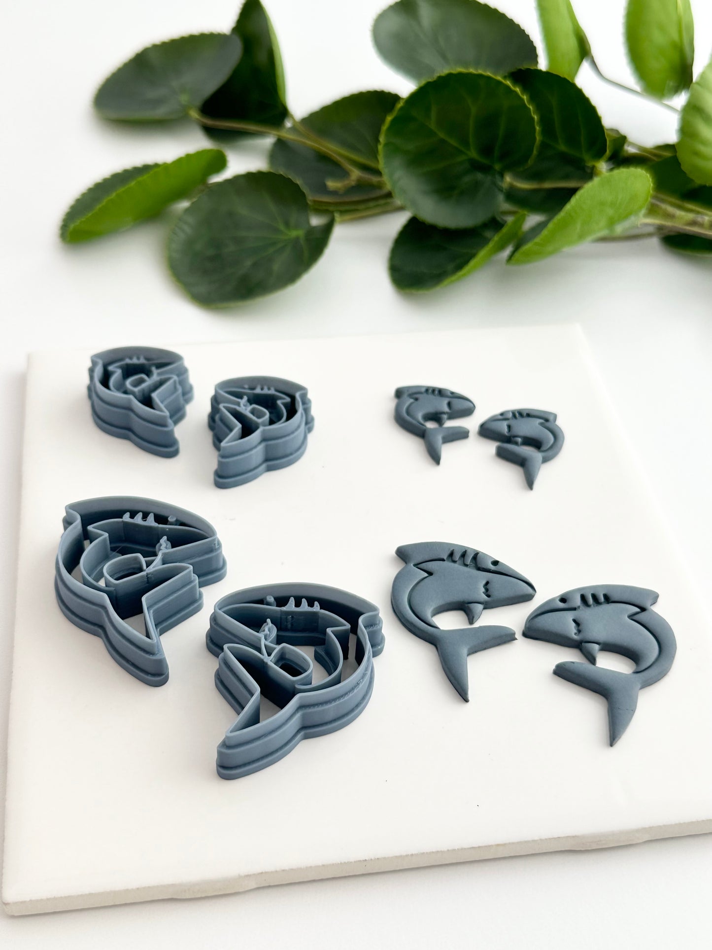 Sharks (Mirror Set) | Polymer Clay Cutter