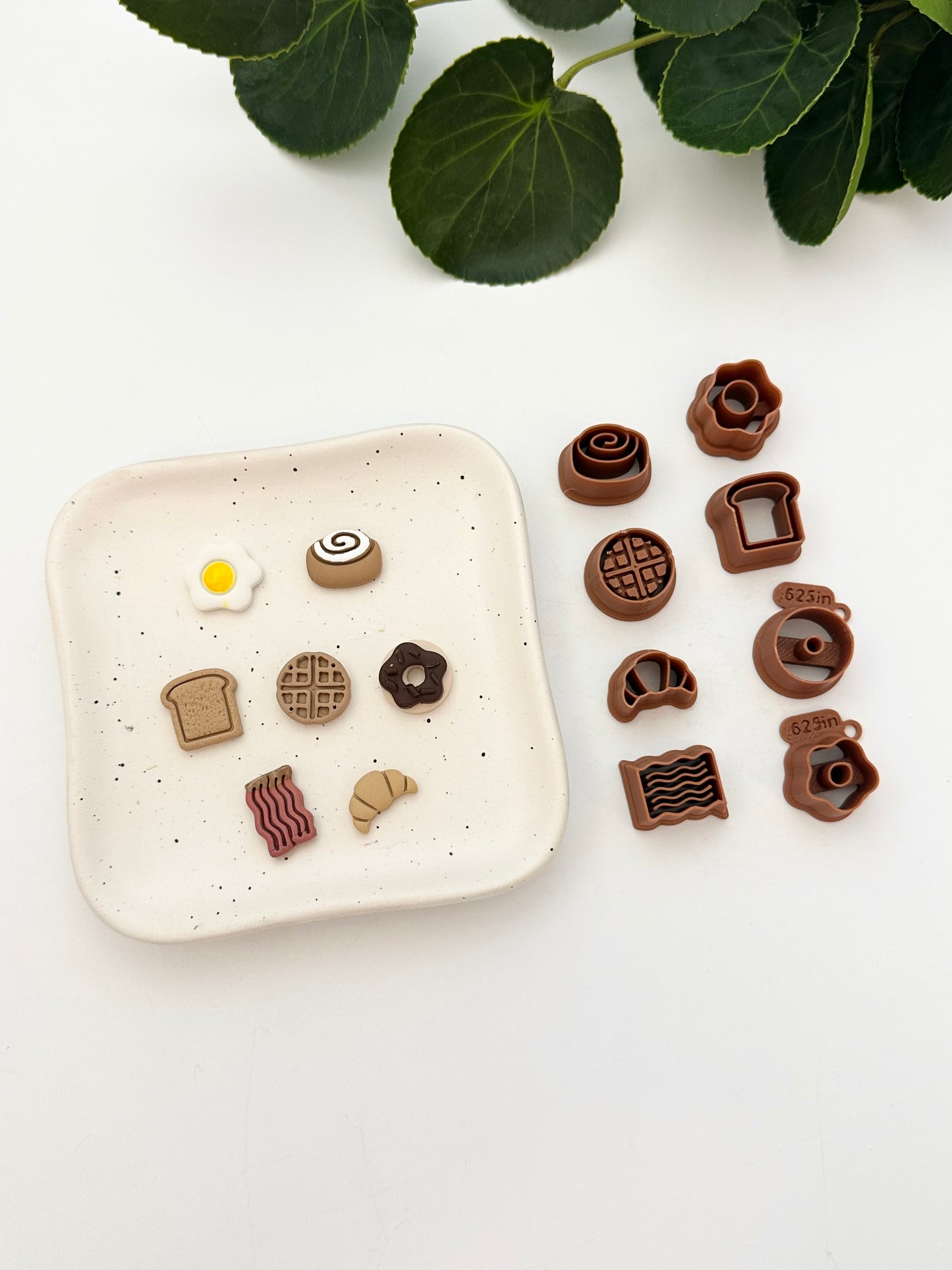 Breakfast Middle Stud Pack - 7 Styles (8pc) | Polymer Clay Cutter