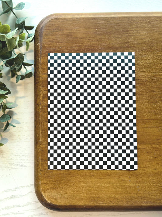 Black Checkerboard | ML18 | Image Transfer Paper