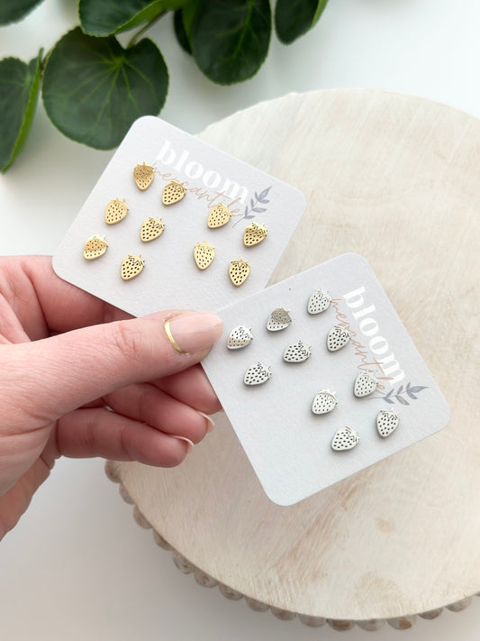 Strawberries | Add-On Stud Packs (5 pair)