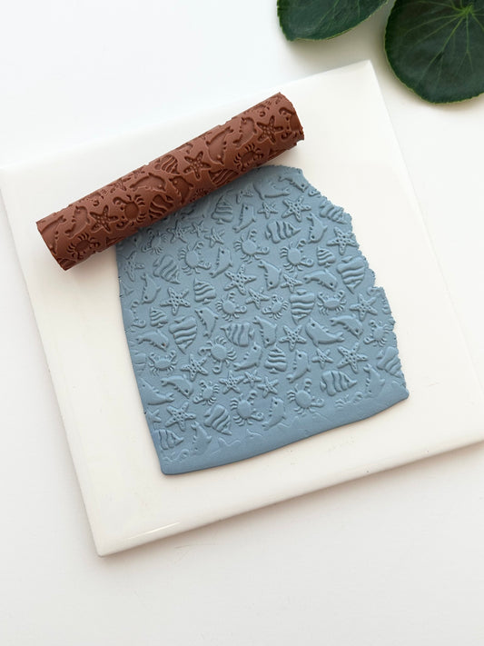 Sea Life | Polymer Clay Texture Roller