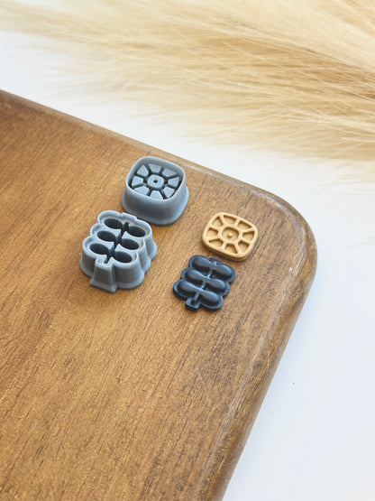 Folk Flower & Stem Set | Polymer Clay Cutter