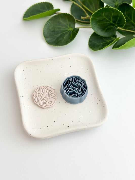Matisse Circle - Double Flower | Polymer Clay Cutter