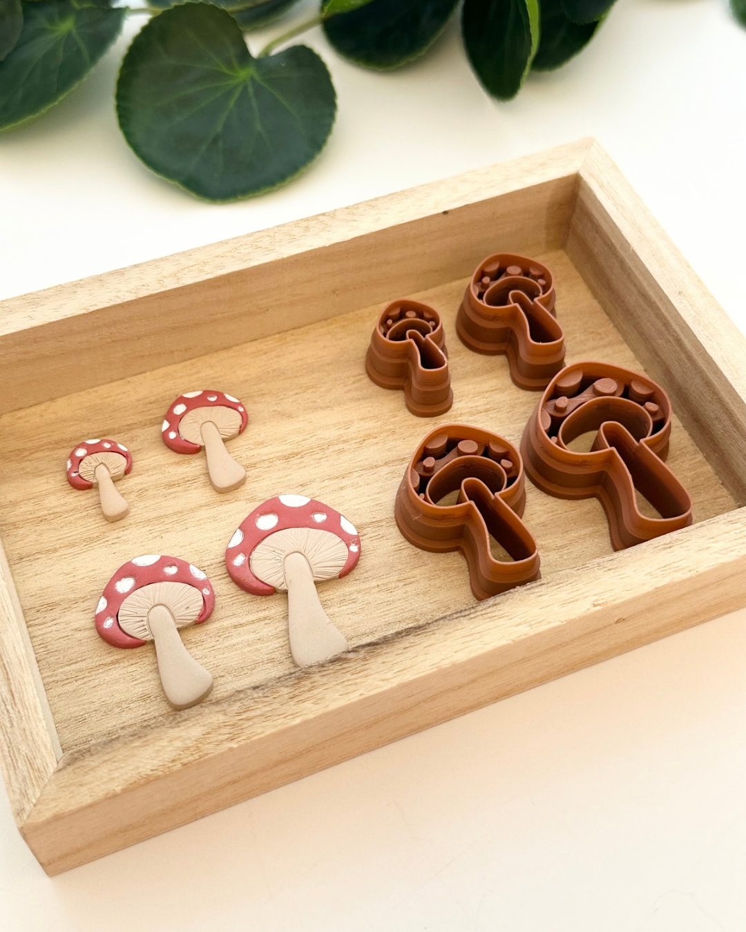 Embossed Boho Mushroom | Polymer Clay Cutter