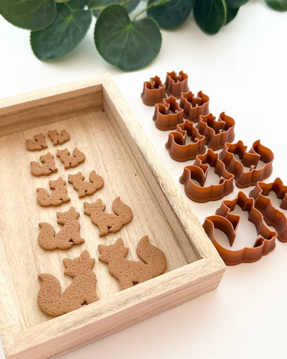 Fox Silhouette (Mirror Set) | Polymer Clay Cutter
