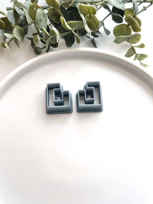 Square Hoop Cutter (Mirror Set) | Polymer Clay Cutter