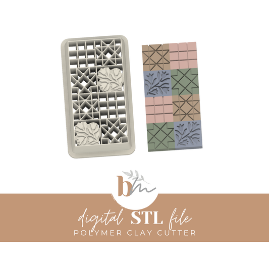 Patchwork Quilt | Digital STL File | Polymer Clay Tools & Cutters