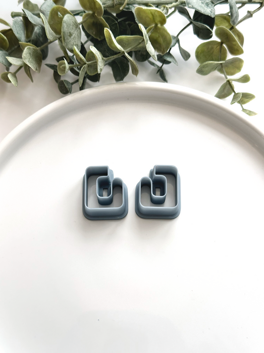 Rounded Square Hoop Cutter (Mirror Set) | Polymer Clay Cutter