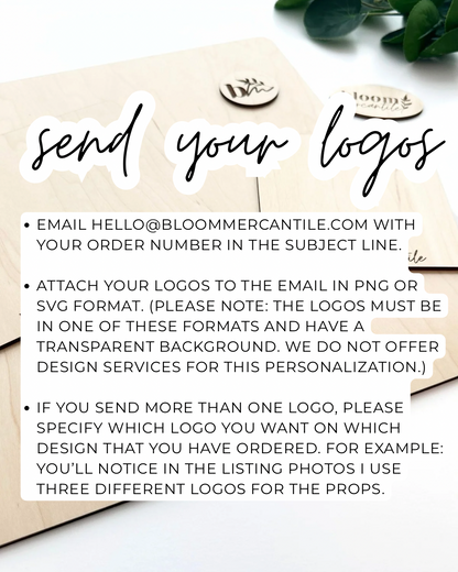 Custom Branded Wood Photo Props | Earring & Jewelry Product Photo Props