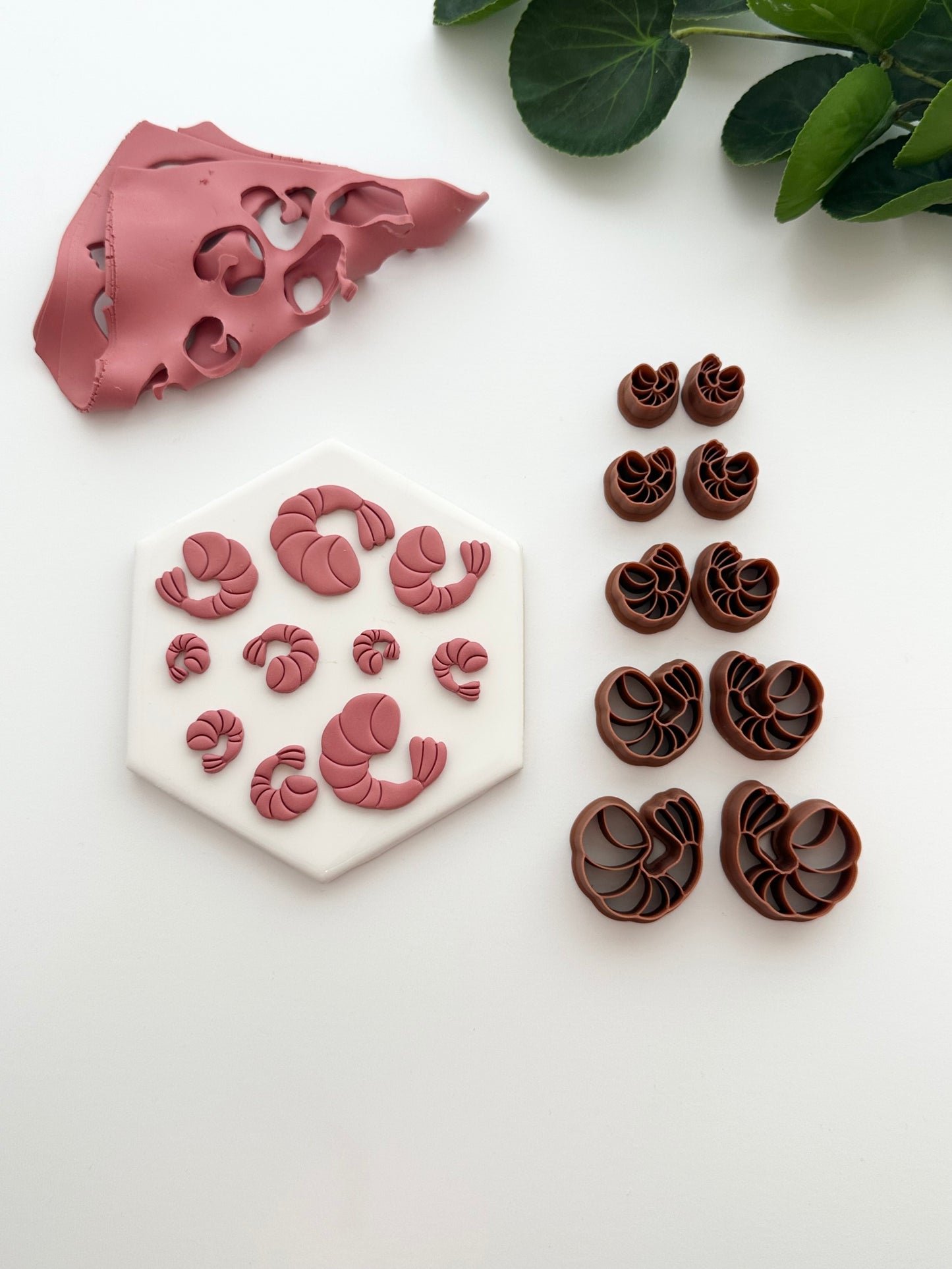 Shrimp (Mirror Set) | Polymer Clay Cutter
