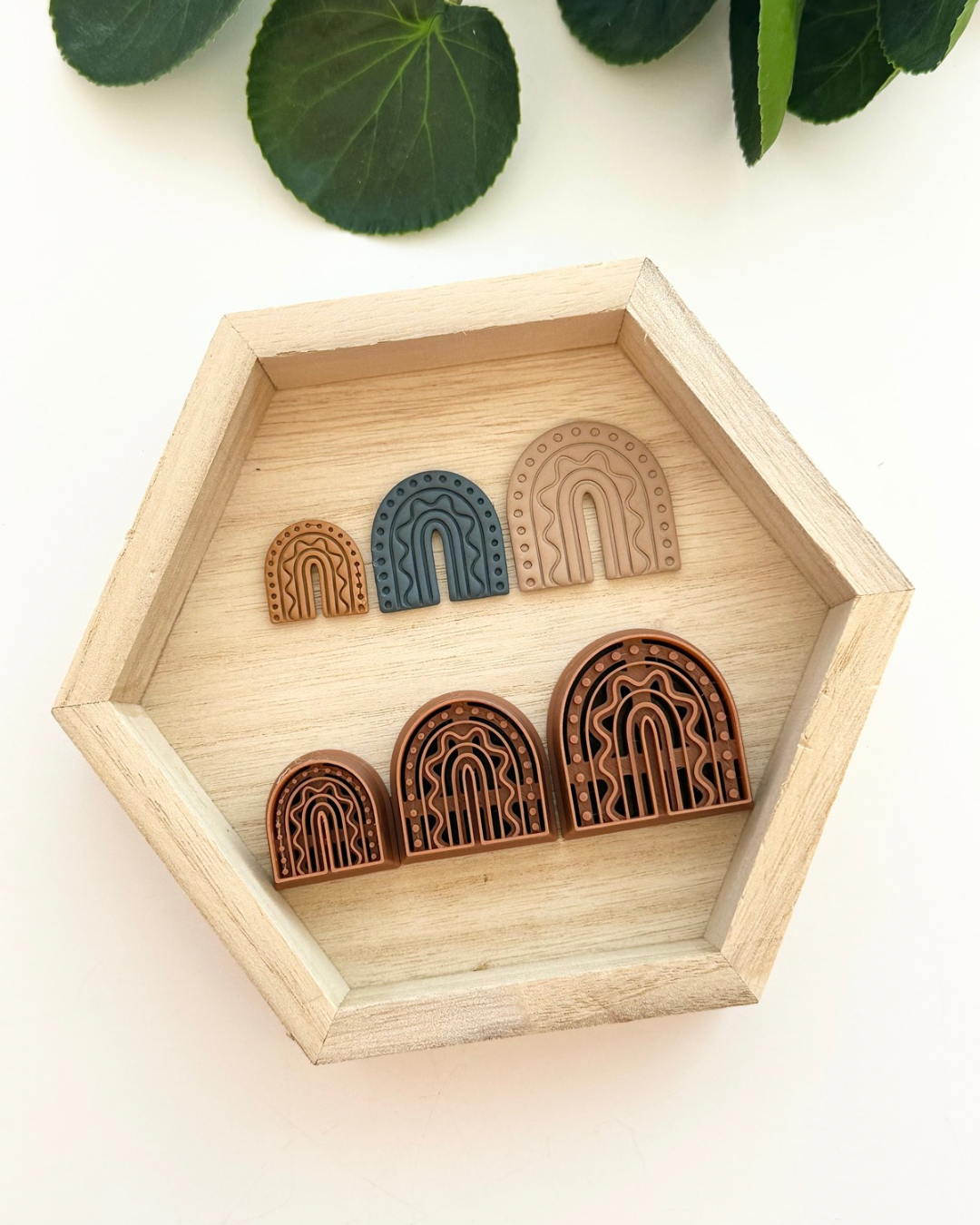 Embossed Rainbow Arch | Polymer Clay Cutter