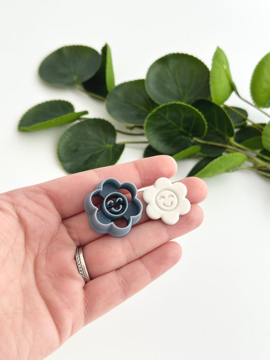 Smiley Flower | Polymer Clay Cutter