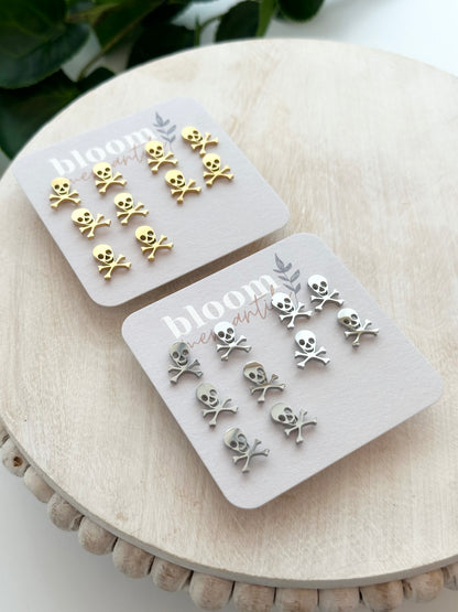 Skull and Cross Bones | Add-On Stud Packs (5 pair)