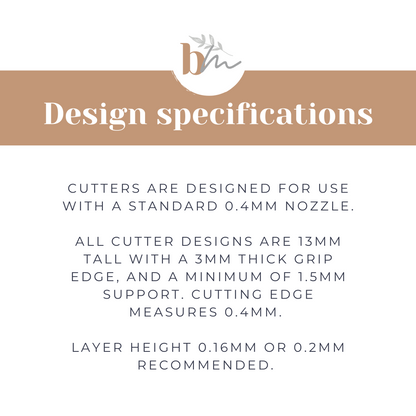 Fork and Spoon - 7 Sizes | Digital STL File | Polymer Clay Tools & Cutters