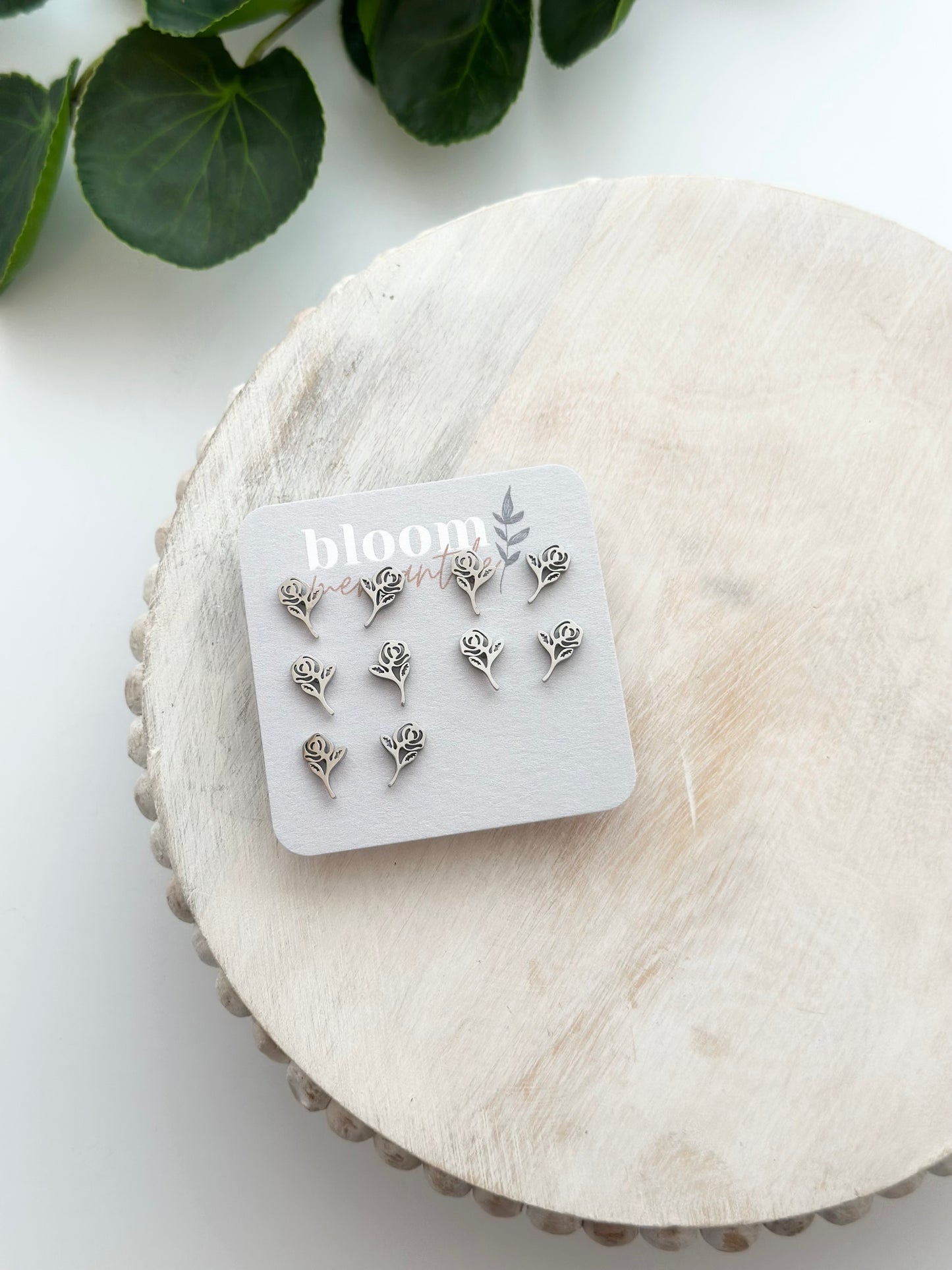 Stemmed Rose | Add-On Stud Packs (5 pair)
