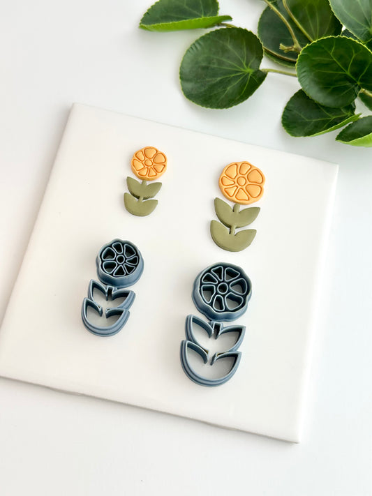 Matisse Flower & Stem | Polymer Clay Cutter