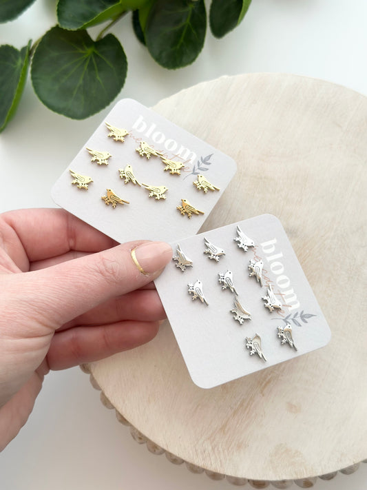 Bird on Tree Branch | Add-On Stud Packs (5 pair)