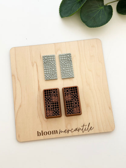 Patchwork Quilt (Mirror Set) | Polymer Clay Cutter