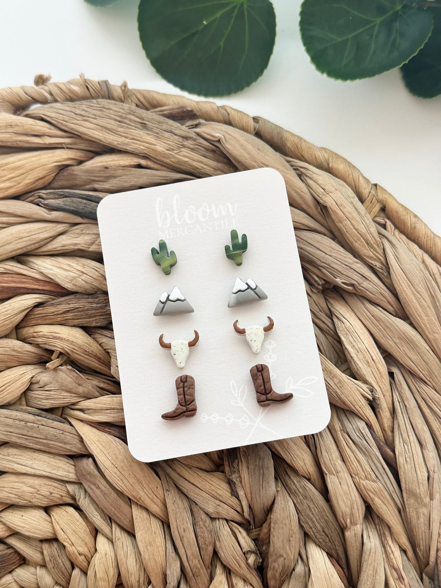 Desert Vibes Studs | Polymer Clay Earrings